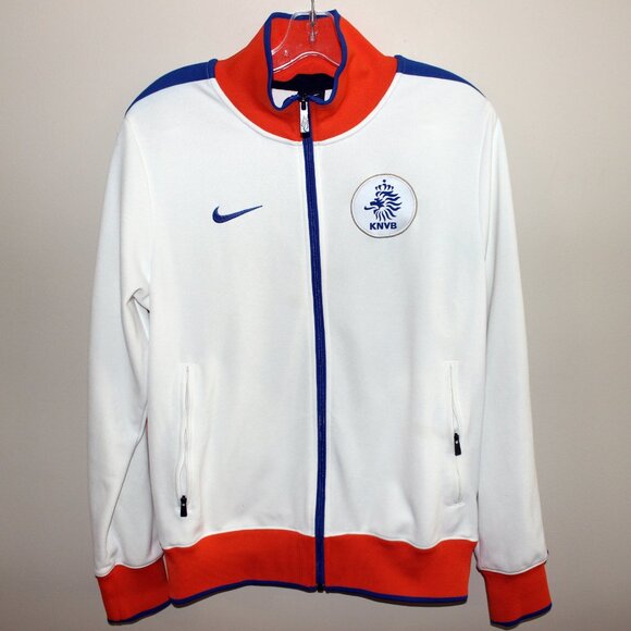 Nike NEDERLAND 2010-11 Holland away Netherlands N98 track top jacket 377348-100 - Picture 2 of 15